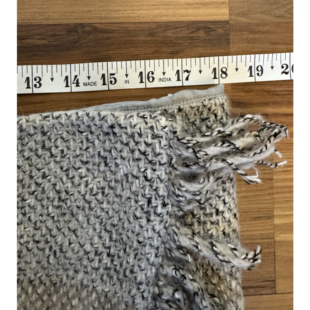 VTG Burberry London Wool Wrap Mini Skirt Y2K Plaid Fringe Quiet Luxury Preppy - Picture 10 of 11